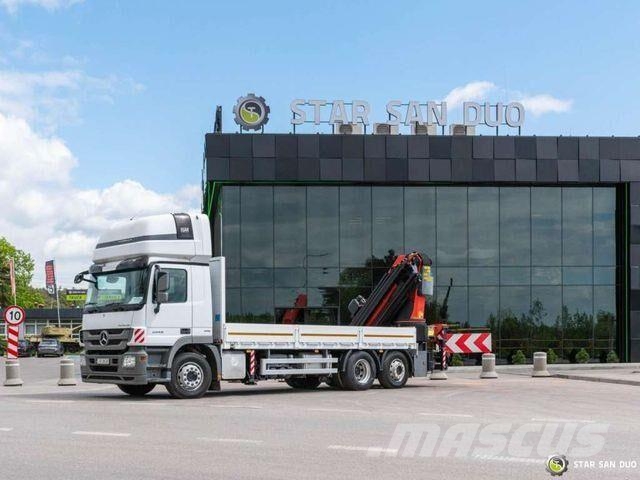 Mercedes-Benz Actros 2546 6x2 Palfinger PK 53002 Crane Winch 平板栏板货车