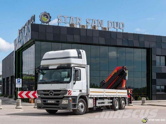 Mercedes-Benz Actros 2546 6x2 Palfinger PK 53002 Crane Winch 平板栏板货车