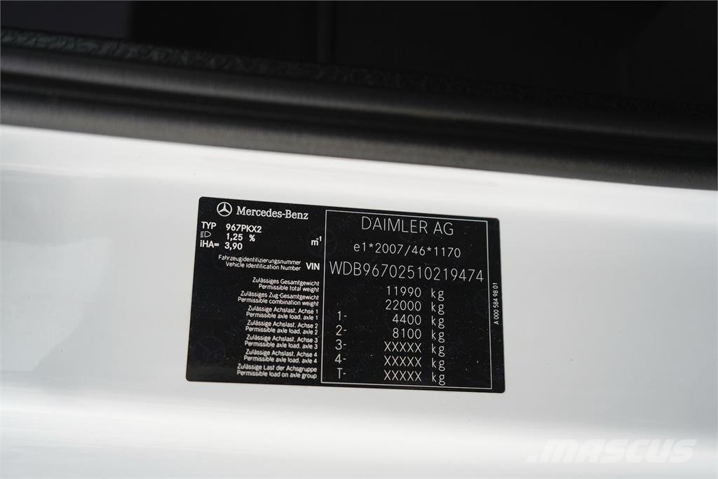 Mercedes-Benz ATEGO / 1221 / ACC / EURO 6 / KONTENER + WINDA / 1 Camion Fourgon