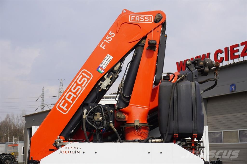 Mercedes-Benz Arocs 2633 flatbed truck / Crane FASSI F155A.0.23  Camiones de cama baja