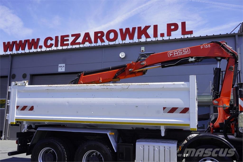 Mercedes-Benz Arocs 3236 8×4 / Crane Fassi F155A.0.22 / remote c Bañeras basculantes usadas