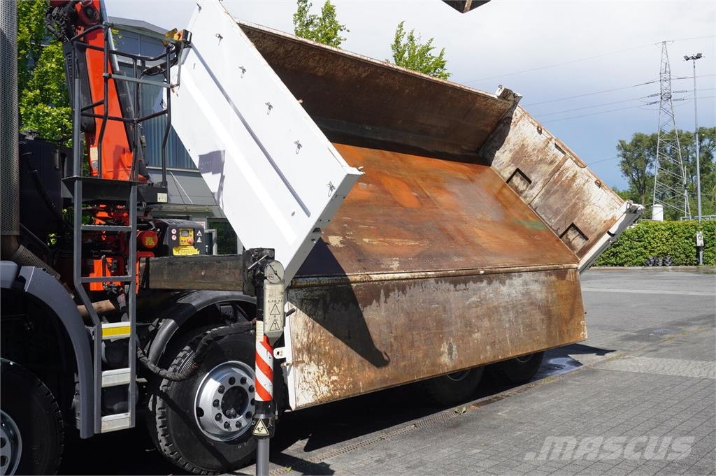 Mercedes-Benz Arocs 3236 8×4 / 90 tho. km / Fassi F155A.0.22 / r Bañeras basculantes usadas