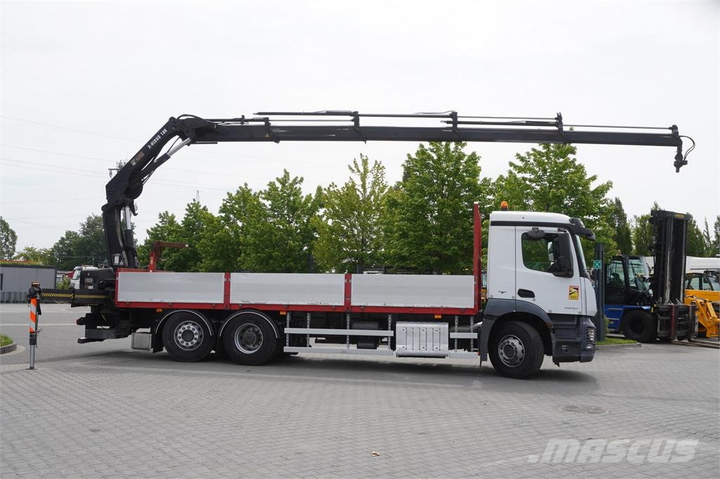 Mercedes-Benz Antos 2540 6x2-4 / HIAB X-HIDUO 188 ES-4 crane / R Camiones plataforma
