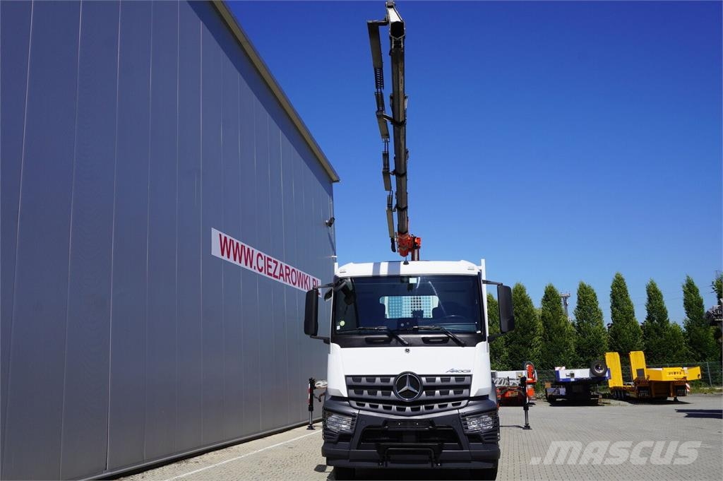 Mercedes-Benz Arocs 2536 6×2 / 200 tho. km / Fassi F195 crane /  رافعات مجنزرة