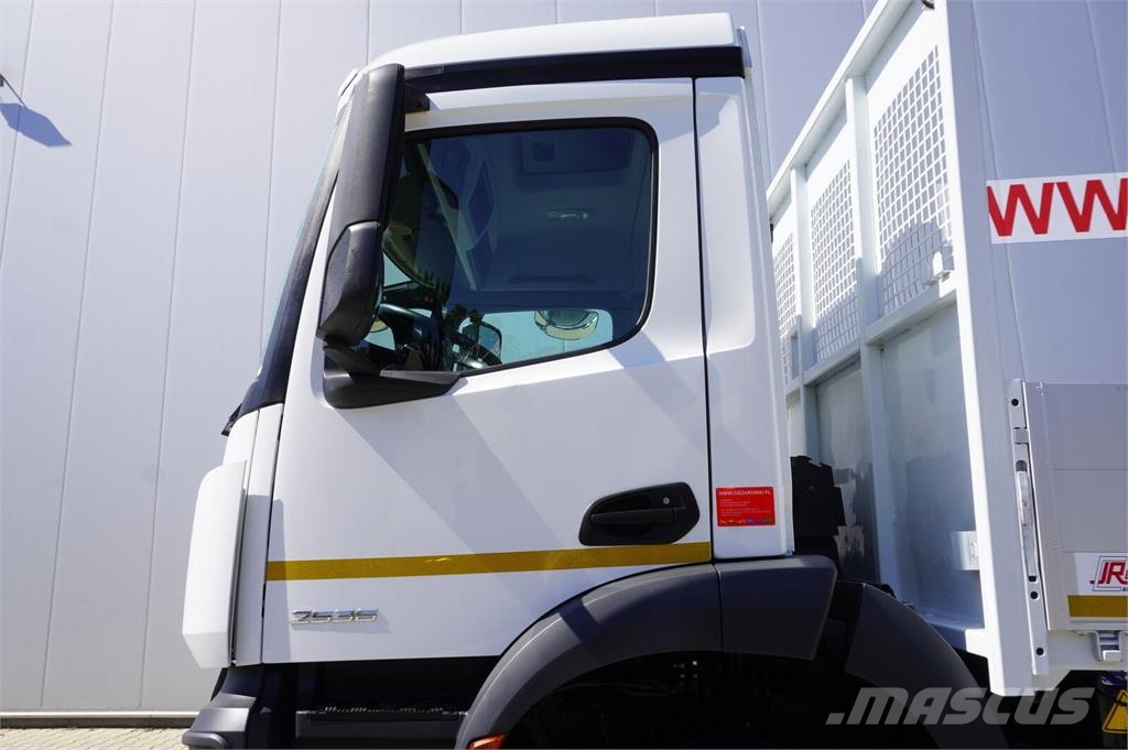 Mercedes-Benz Arocs 2536 6×2 / 200 tho. km / Fassi F195 crane /  平板栏板货车