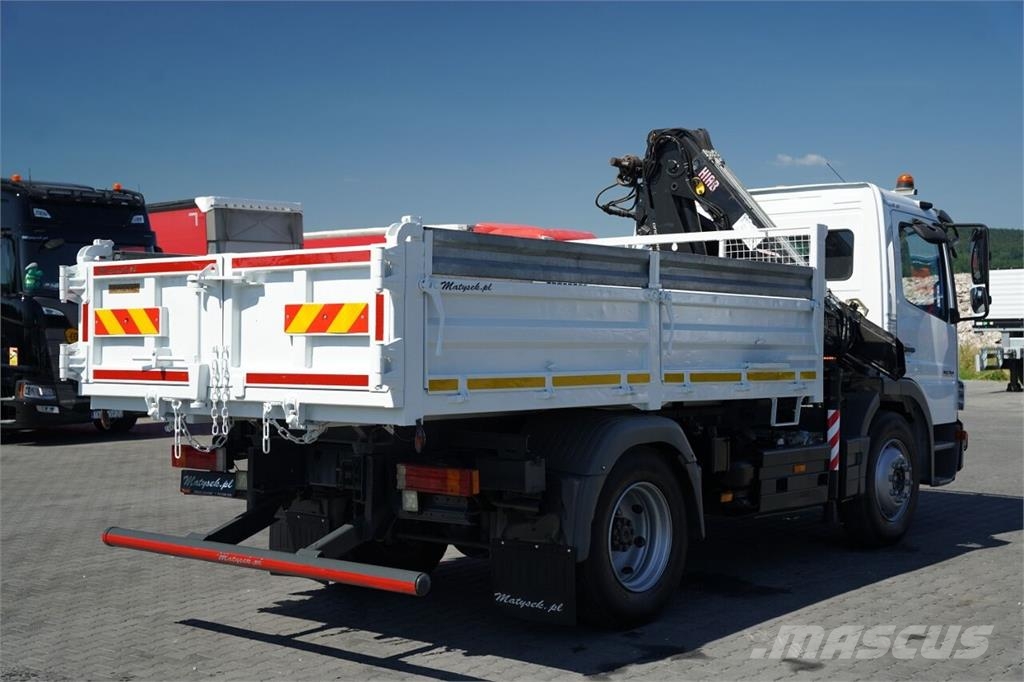Mercedes-Benz ATEGO 15.24 / 4X2 / WYWROTKA + HDS HIAB 088 BS-2   自卸式货车