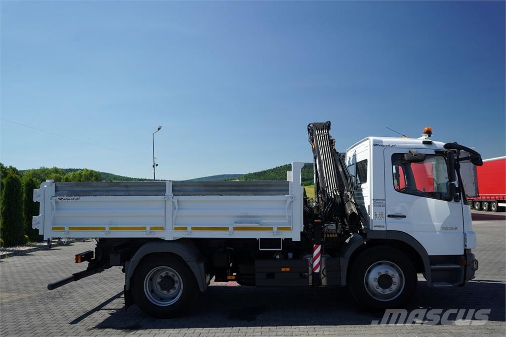 Mercedes-Benz ATEGO 15.24 / 4X2 / WYWROTKA + HDS HIAB 088 BS-2   自卸式货车