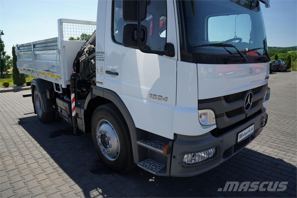 Mercedes-Benz ATEGO 15.24 / 4X2 / WYWROTKA + HDS HIAB 088 BS-2   自卸式货车