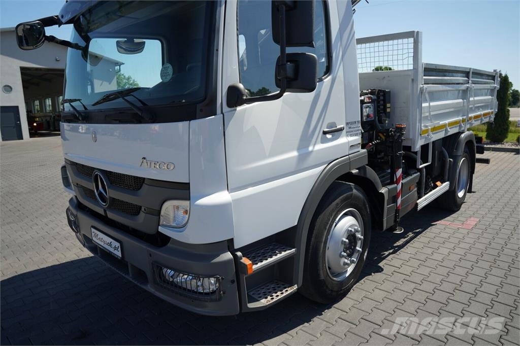 Mercedes-Benz ATEGO 15.24 / 4X2 / WYWROTKA + HDS HIAB 088 BS-2   自卸式货车