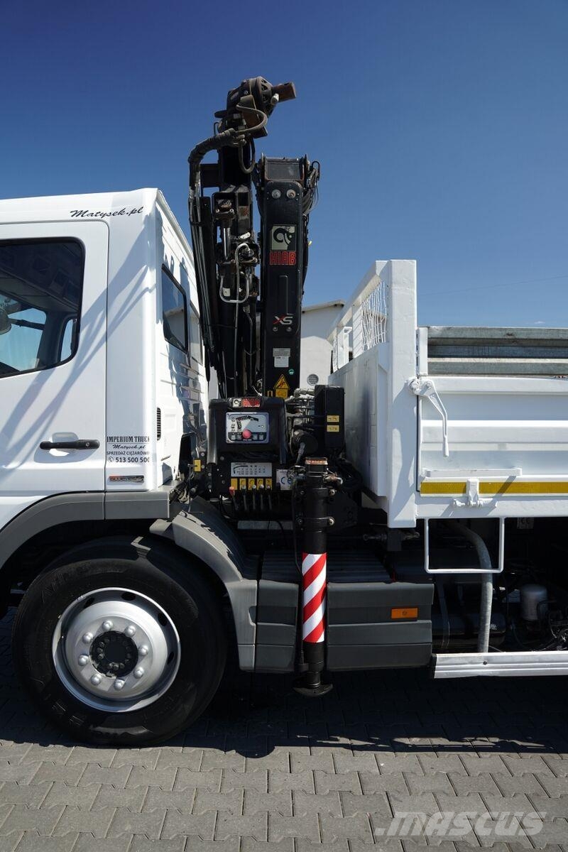 Mercedes-Benz ATEGO 15.24 / 4X2 / WYWROTKA + HDS HIAB 088 BS-2   自卸式货车