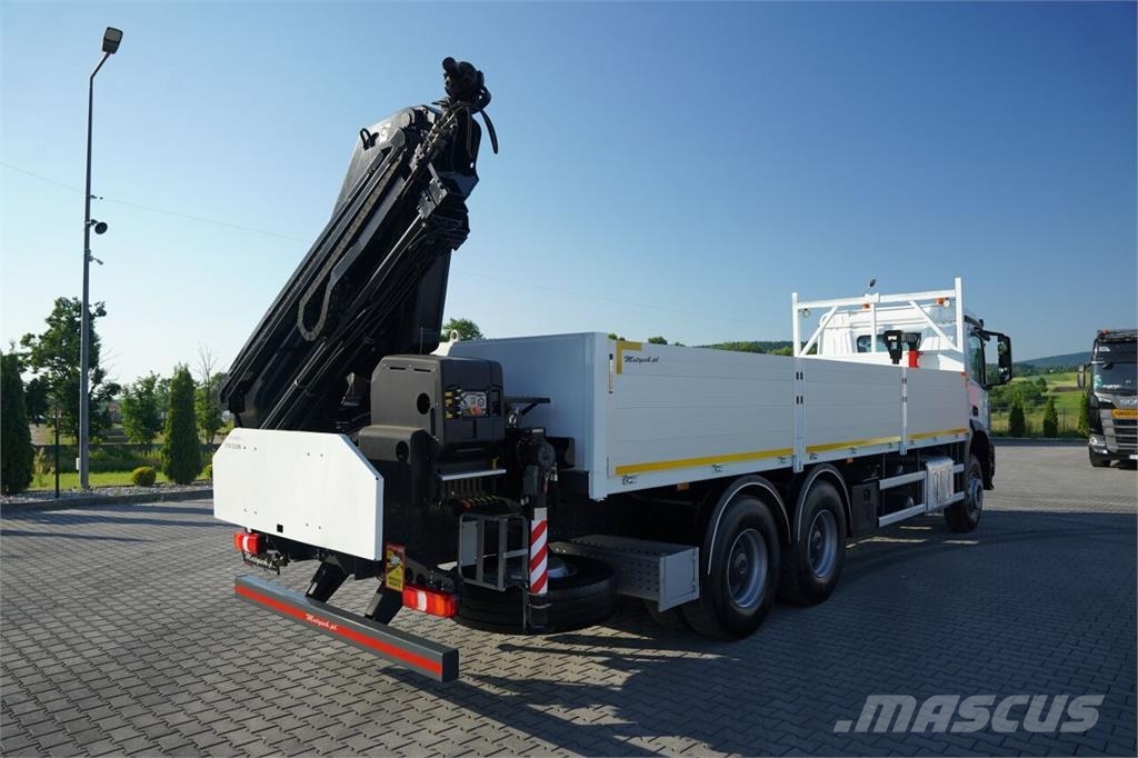 Mercedes-Benz AROCS 2636 / 6x4 / SKRZYNIOWY 7.6 M + HDS HIAB 188 平板栏板货车