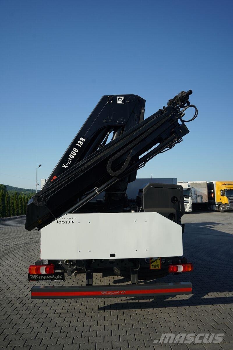 Mercedes-Benz AROCS 2636 / 6x4 / SKRZYNIOWY 7.6 M + HDS HIAB 188 平板栏板货车