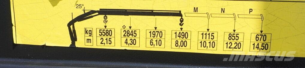Mercedes-Benz Arocs 1827 4x2 / 70 tho km!!! / Fassi F135A.0.22 c 平板栏板货车