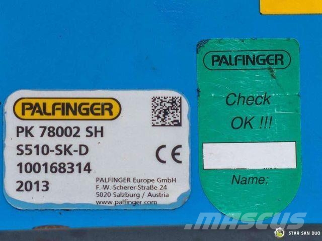 Mercedes-Benz ACTROS 4155 8x4 Palfinger PK 78002 Fly Jib 5th 自卸式货车