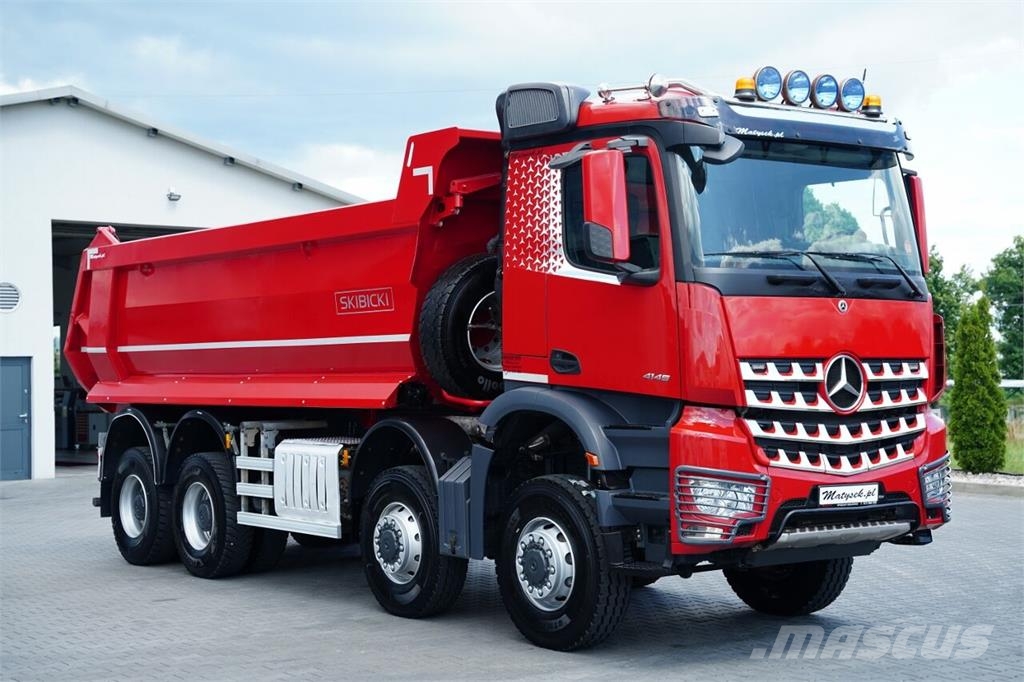 Mercedes-Benz AROCS 4145 / 8x8 / WYWROTKA TYLNOZSYPOWA / SKIBICK Kiperi kamioni
