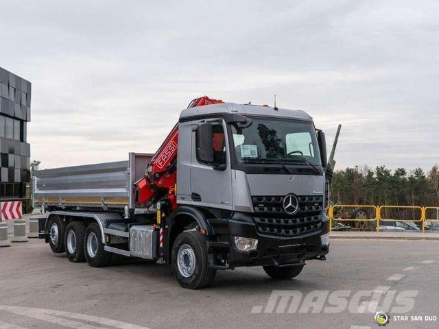 Mercedes-Benz AROCS 3643 8x4 Fassi F235A.2.23 Crane Kipper Bañeras basculantes usadas
