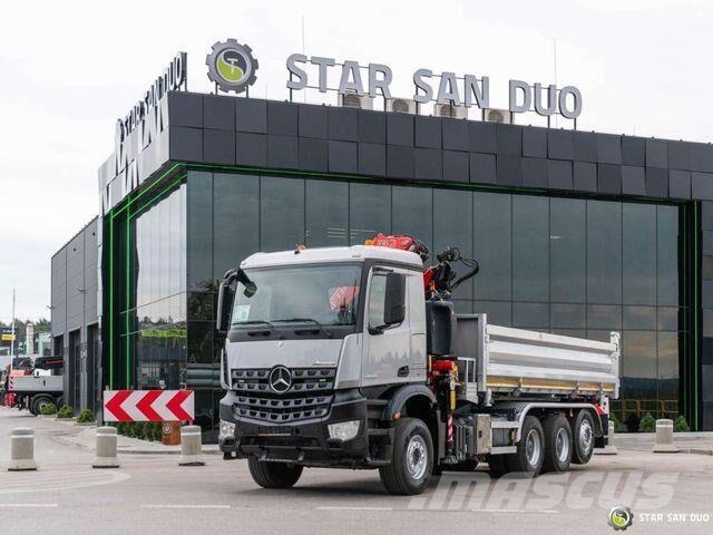 Mercedes-Benz AROCS 3643 8x4 Fassi F235A.2.23 Crane Kipper Bañeras basculantes usadas