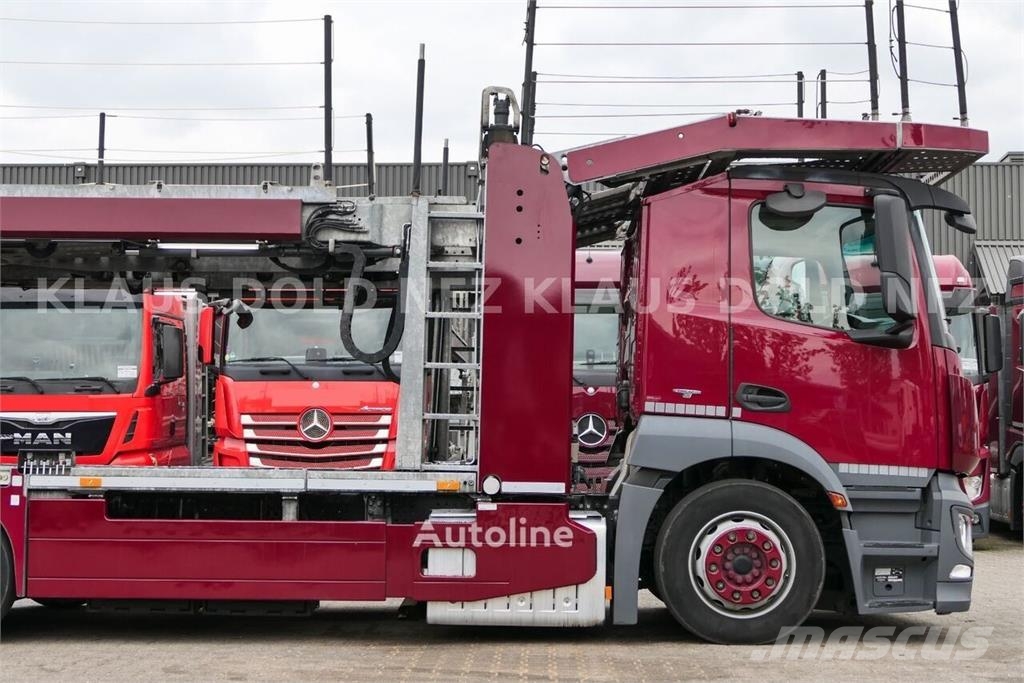 Mercedes-Benz Antos 2443 Vehicle Transporter Truck + Vehicle Tra Camiones portacoches