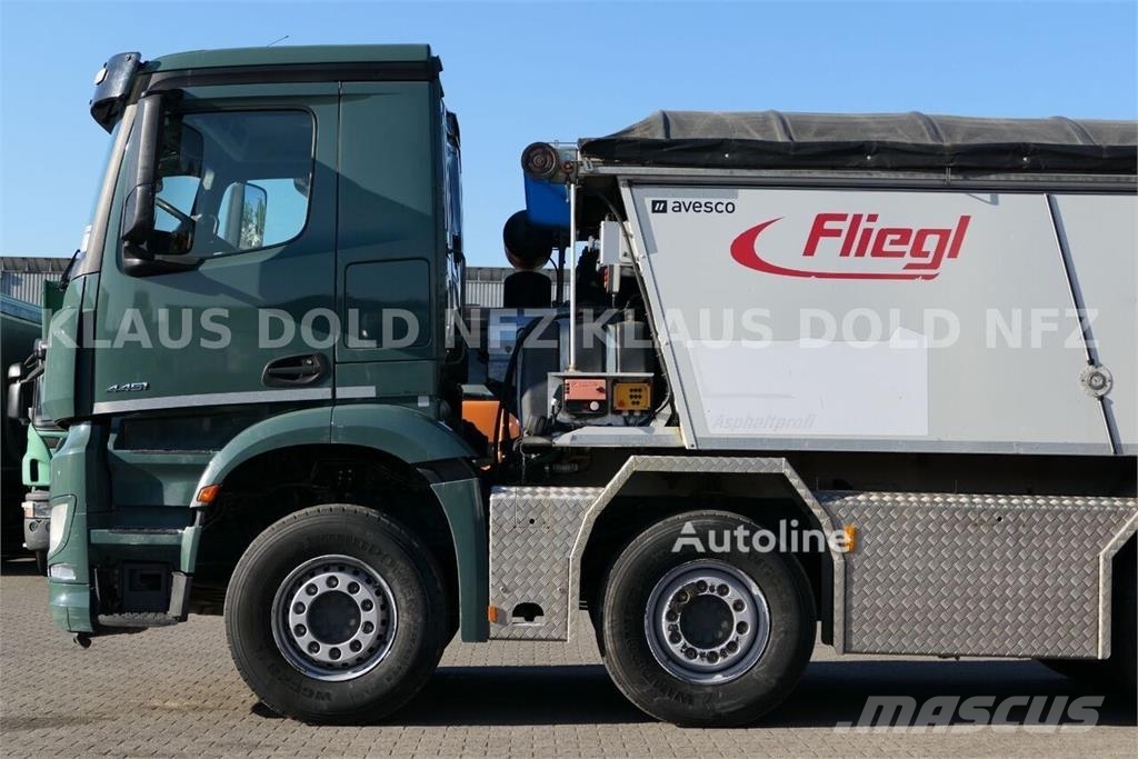 Mercedes-Benz Arocs 4451 / Fliegl Asphalt Tipper Body with Movin Camion benne