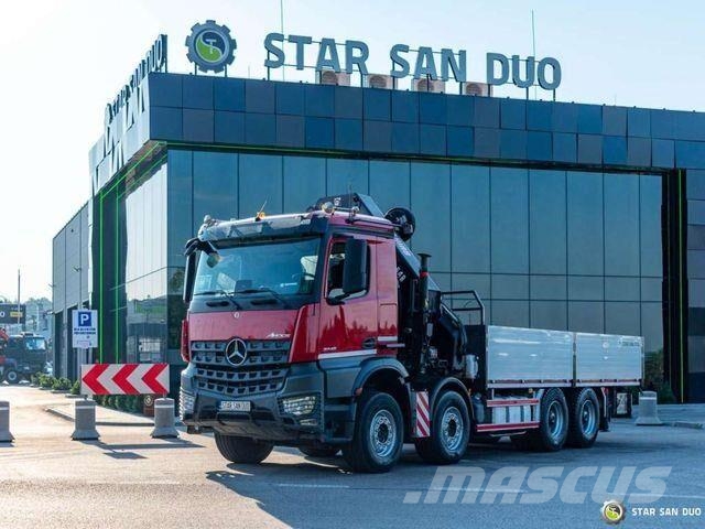 Mercedes-Benz AROCS 3748 8x4 HIAB 548 E-6 Rotator Crane Camiones plataforma