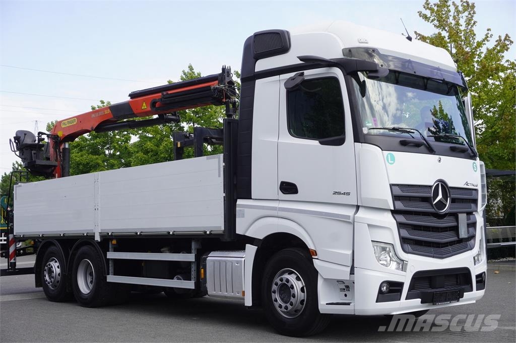Mercedes-Benz Actros 2545 MP5 / 100 tho. km / Palfinger PK 18.00 شاحنات مسطحة/مفصلية الجوانب