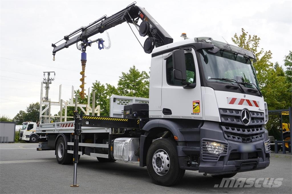 Mercedes-Benz Arocs 1833 4×2 / 50 tho. km! / HIAB X-HIPRO 192 ES شاحنات المعدات  المحمولة لحفر الآبار