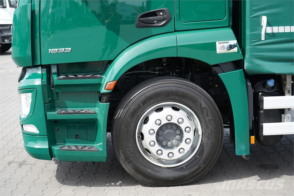 Mercedes-Benz ANTOS / 1833 / ACC / E 6 / FIRANKA + WINDA / 21 PA Curtainsider trucks