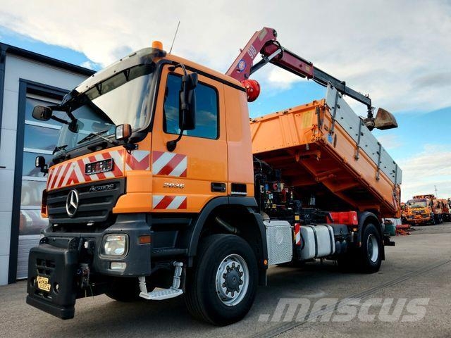 Mercedes-Benz Actros 2036 4x4 HMF 910 Kran Funk Euro5 Kipper