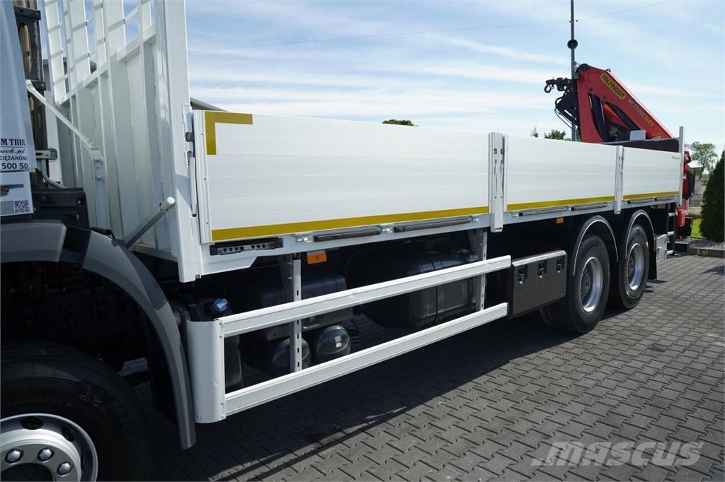 Mercedes-Benz AROCS 2642 / 6x4 / SKRZYNIOWY - 7,2 M / HDS PALFIN 플랫베드/드롭사이드 트럭