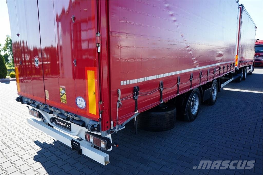 Mercedes-Benz ACTROS 2545 / ZESTAW TANDEM 120 M3 / PRZEJAZDOWY / Pritsche & Plane