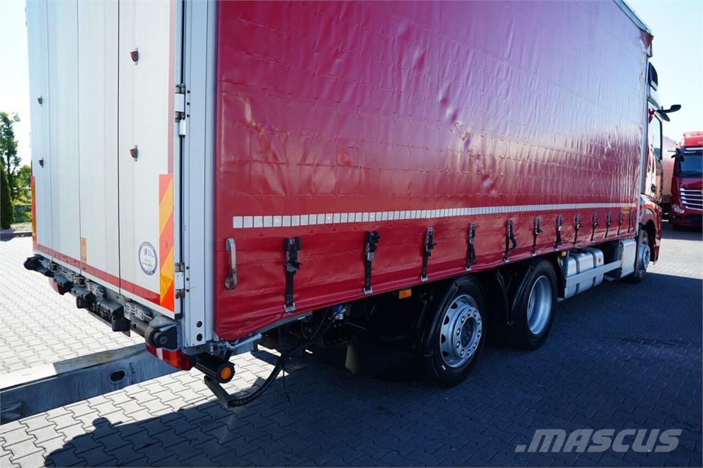 Mercedes-Benz ACTROS 2545 / ZESTAW TANDEM 120 M3 / PRZEJAZDOWY / Pritsche & Plane