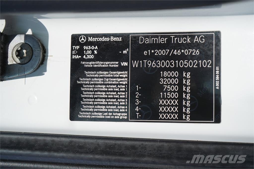 Mercedes-Benz ACTROS / 1830 / ACC / E 6 / MP 5 / BURTOFIRANKA / Pritsche & Plane