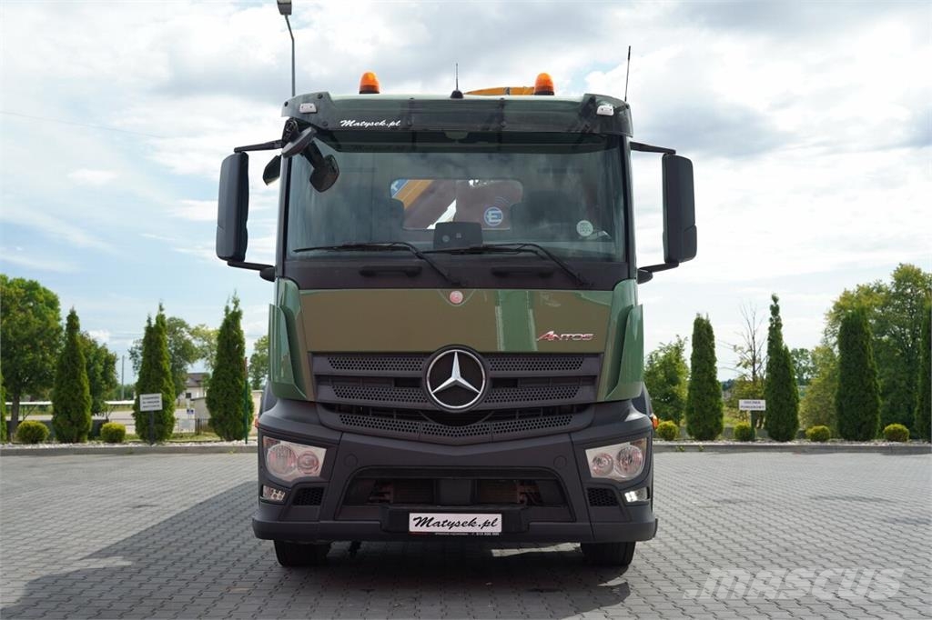 Mercedes-Benz ANTOS 2540 / 6x2 / SKRZYNIOWY 6,4 M / HDS EFFER CR 플랫베드/드롭사이드 트럭