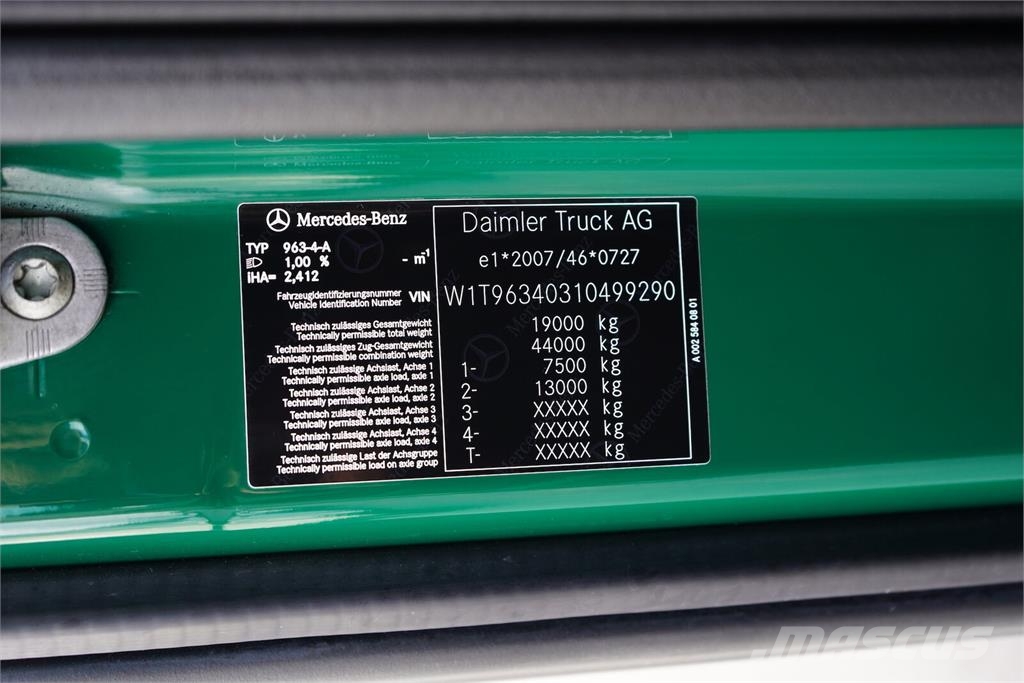 Mercedes-Benz ACTROS / 1845 / E 6 / MP 5 / STREAM SPACE / I – CO Vetopöytäautot