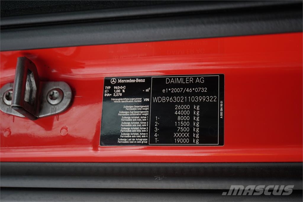 Mercedes-Benz ACTROS / 2548 / ACC / E 6 / ZESTAW PRZEJAZDOWY 120 Elhúzható ponyvás