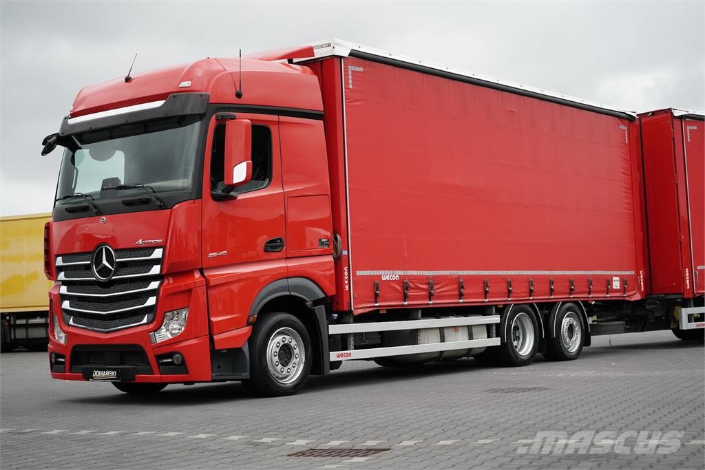 Mercedes-Benz ACTROS / 2548 / ACC / E 6 / ZESTAW PRZEJAZDOWY 120 Elhúzható ponyvás