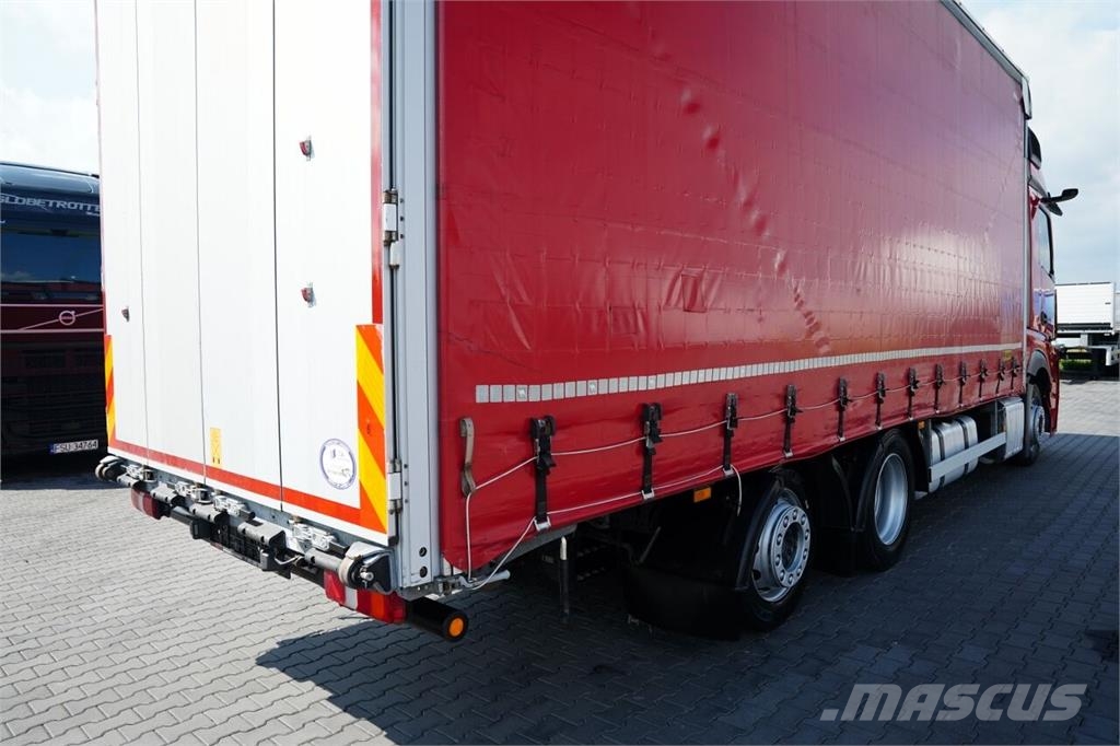 Mercedes-Benz ACTROS 2545 / FIRANKA - 7,4 M / SOLÓWKA / MEGA / P Camiones de caja de lona