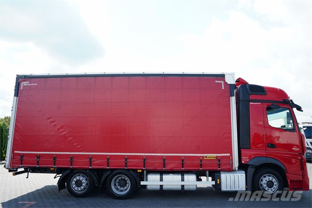 Mercedes-Benz ACTROS 2545 / FIRANKA - 7,4 M / SOLÓWKA / MEGA / P Camiones de caja de lona