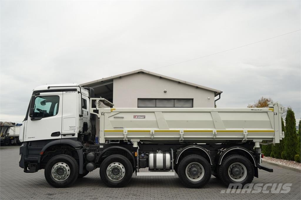 Mercedes-Benz AROCS 3240 / 8x4 / WYWROTKA - 5,7 M / HYDROBURTA / Camion benne