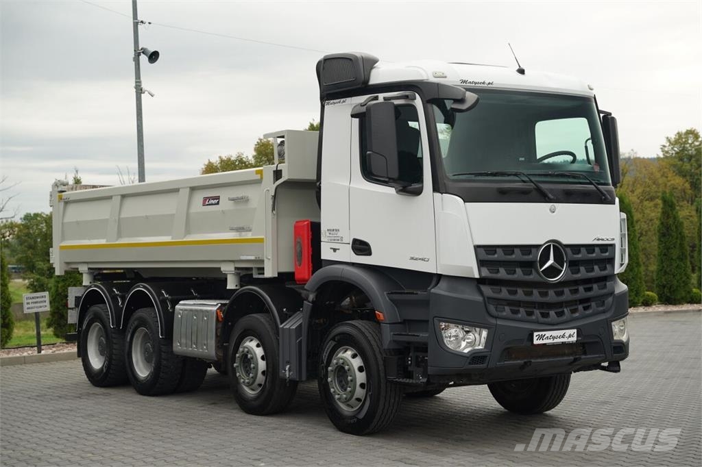 Mercedes-Benz AROCS 3240 / 8x4 / WYWROTKA - 5,7 M / HYDROBURTA / Camion benne