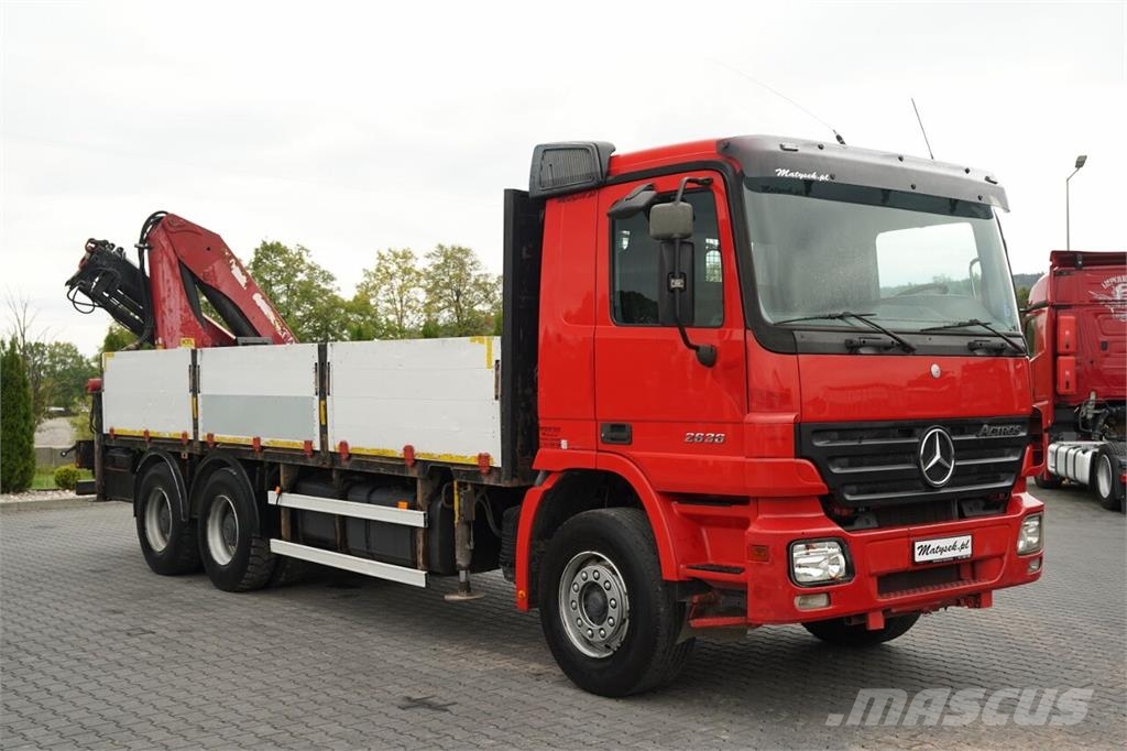 Mercedes-Benz AROCS 2636 / 6x4 / BURTOWA - 6,6 M / HDS PALFINGER Kamioni sa otvorenim sandukom