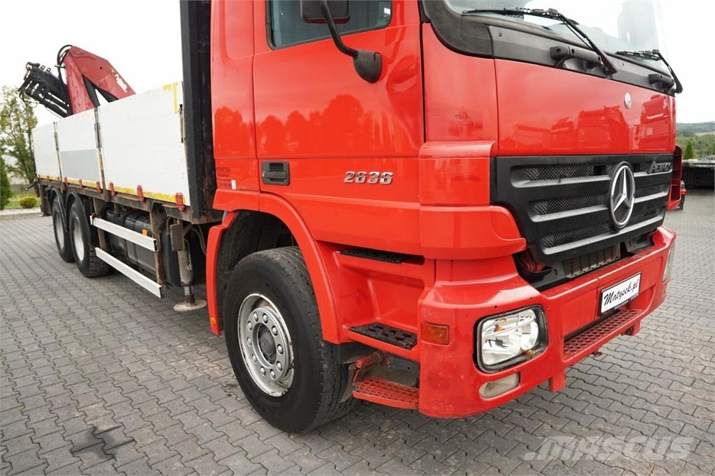 Mercedes-Benz AROCS 2636 / 6x4 / BURTOWA - 6,6 M / HDS PALFINGER Kamioni sa otvorenim sandukom