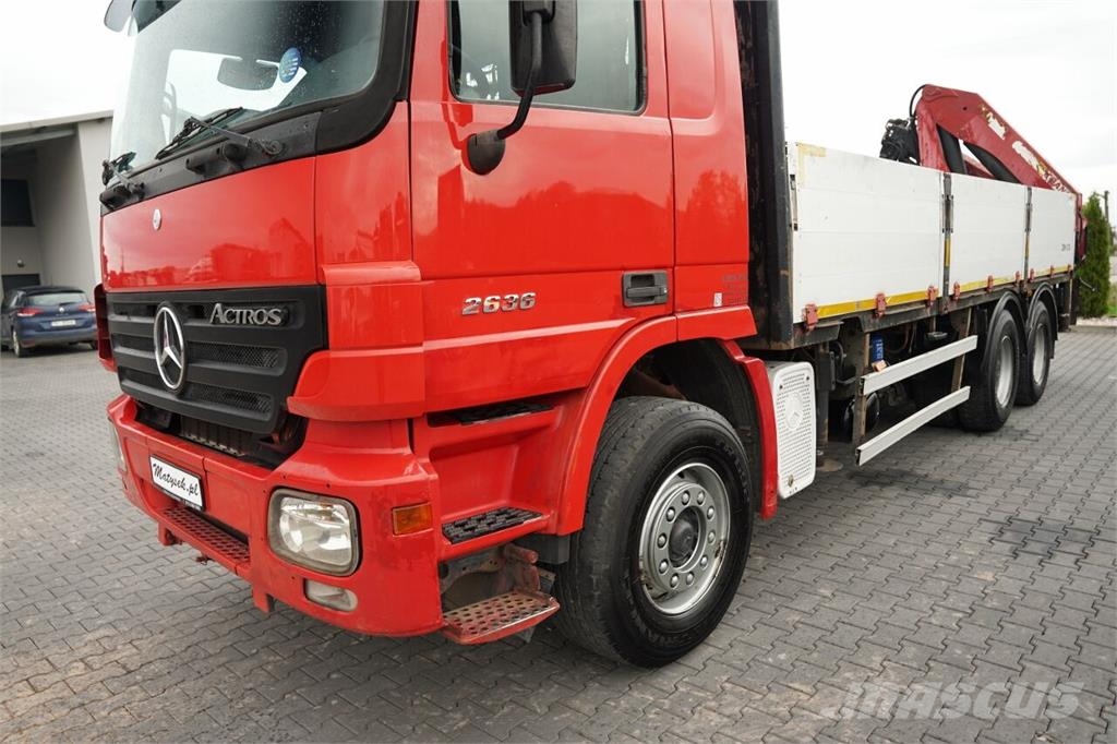 Mercedes-Benz AROCS 2636 / 6x4 / BURTOWA - 6,6 M / HDS PALFINGER Kamioni sa otvorenim sandukom