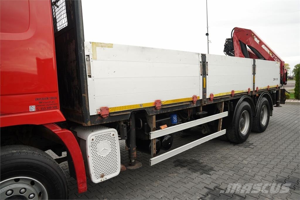 Mercedes-Benz AROCS 2636 / 6x4 / BURTOWA - 6,6 M / HDS PALFINGER Kamioni sa otvorenim sandukom