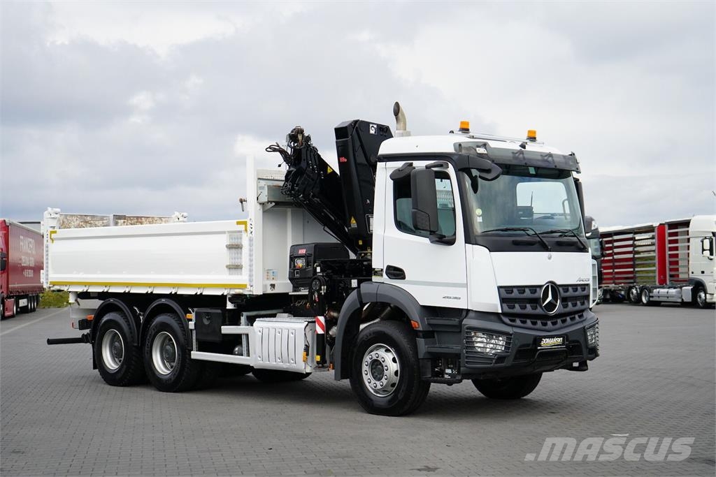 Mercedes-Benz AROCS / 2636 / E 6 / WYWROTKA + HDS / 6 X 4 / HIAB Sklápače