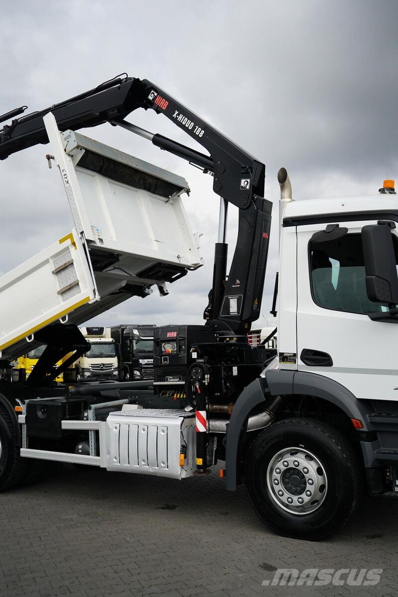 Mercedes-Benz AROCS / 2636 / E 6 / WYWROTKA + HDS / 6 X 4 / HIAB Sklápače