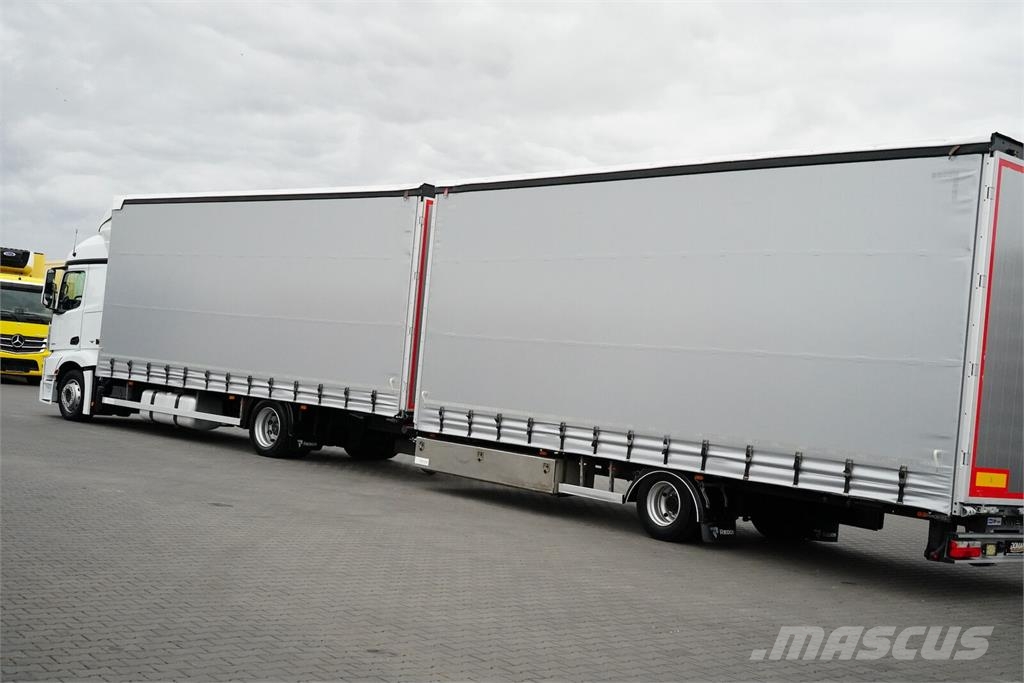 Mercedes-Benz ACTROS / 1830 / ACC / E 6 / ZESTAW PRZEJAZDOWY 120 Caminhões com cortinas laterais