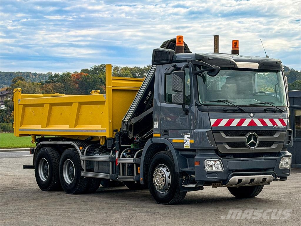 Mercedes-Benz ACTROS 2636* KIPPER 4,80 + KRAN / 6x4 Tipper trucks
