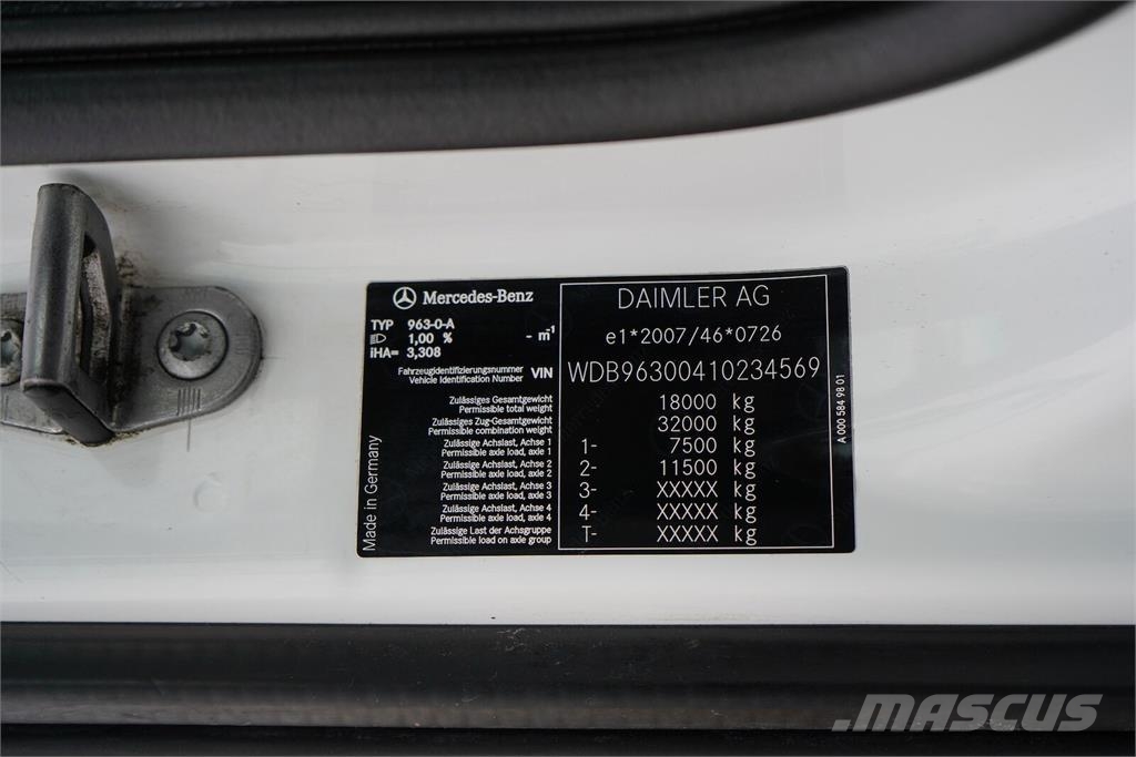 Mercedes-Benz ACTROS / 1830 / ACC / E 6 / FIRANKA / 19 PALET / Ł شاحنات بغطاء جانبي