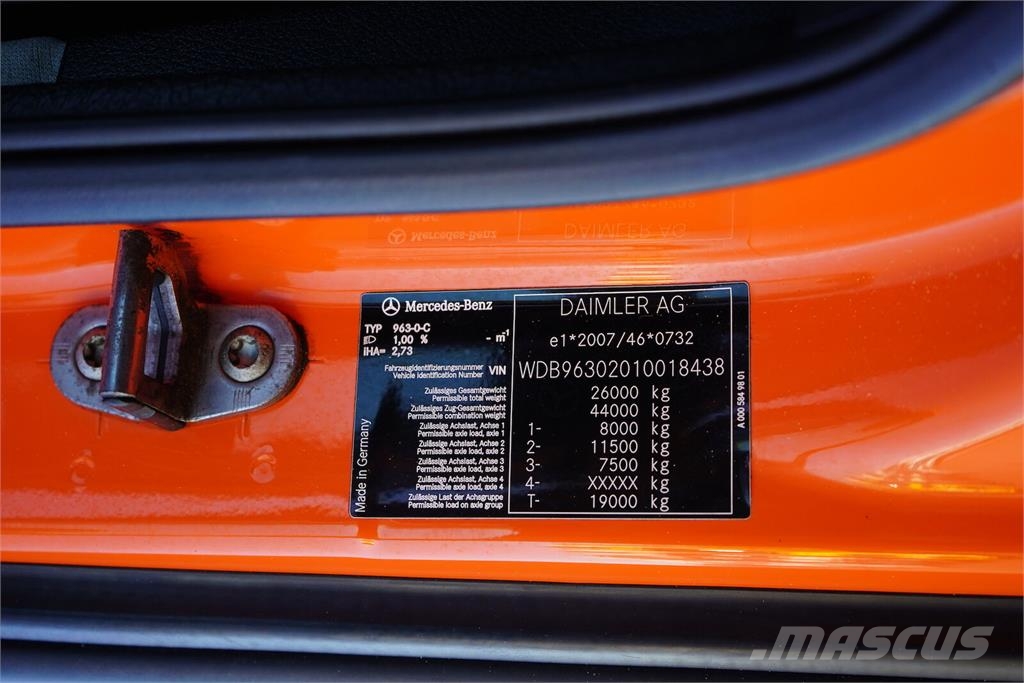 Mercedes-Benz ANTOS / 2645 / E 6 / BDF / 7.15 , 7.45 M / PEŁNY A Alváz és felfüggesztés